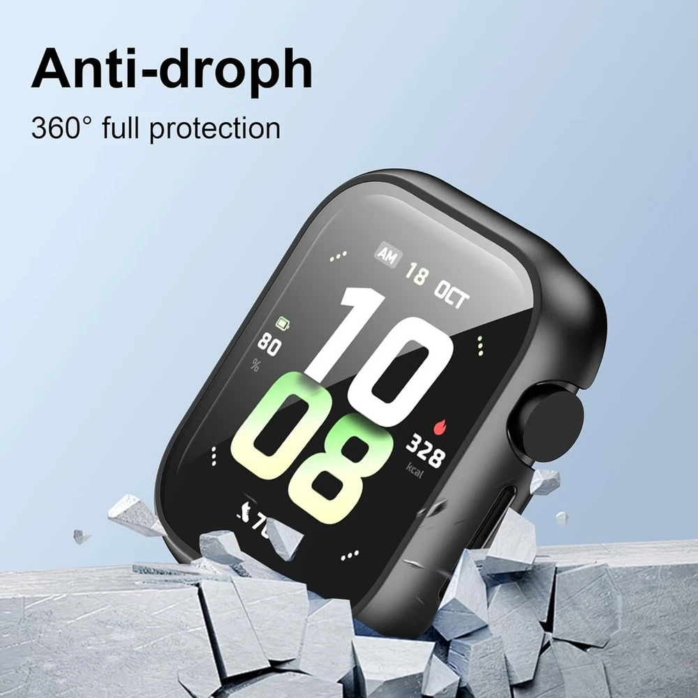 Zzjoooj dėklas, skirtas honor watch 5, apsauginis dėklas su ekrano apsauga, kietas pc atsparus įbrėžimams itin plonas dėklas, skirtas honor watch 5, juodas ir skaidrus