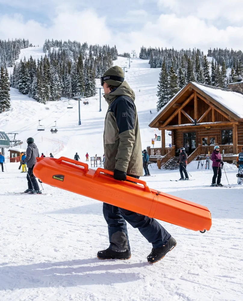 Kietas dėklas Sportube Series 2 oranžinis Blaze