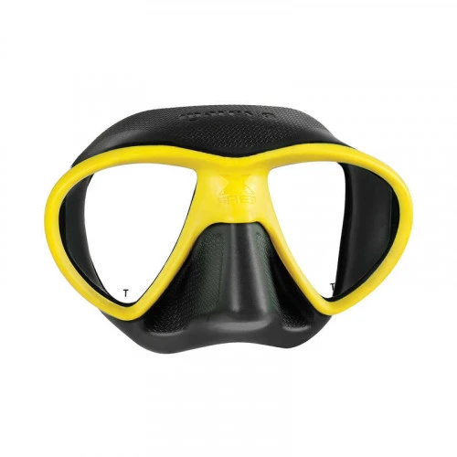 Nardymo kaukė Mares X-Free Apnea geltona / juoda