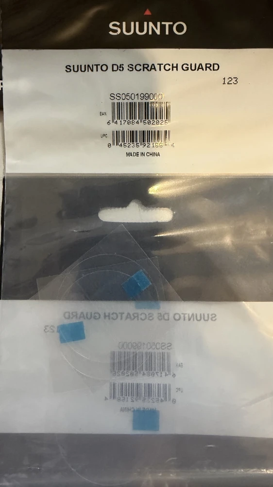 Nardymo kompiuterio ekrano apsauginė plėvelė Suunto D5 Scratch Guard (2 vnt.)
