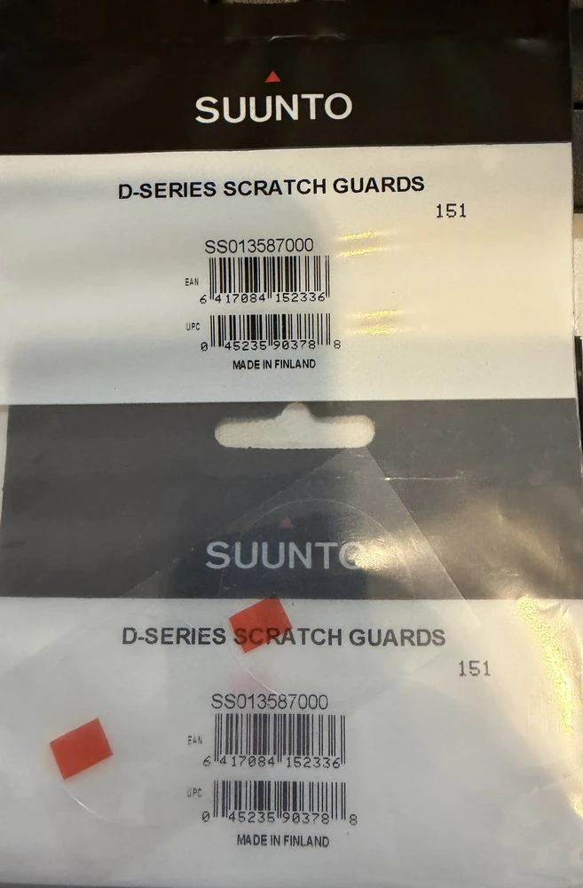 Nardymo kompiuterio ekrano apsauginė plėvelė Suunto D-Series Screen Scratch Guards
