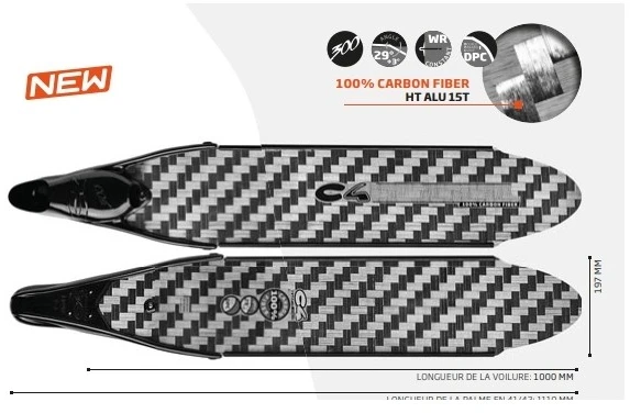 Nardymo pelekai C4 Carbon Sideral HT25