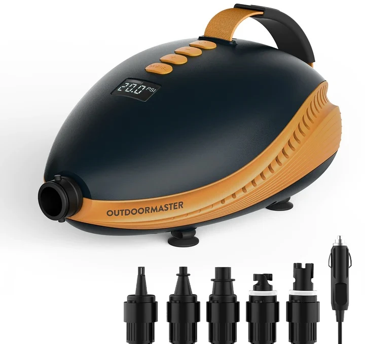 Outdoor-Master OutdoorMaster elektrinė oro pompa SUP, 20 PSI, 12 V automobilinė jungtis, The Dolphin
