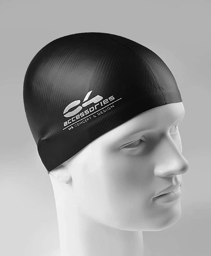 Plaukimo kepurėlė C4 Carbon Swimming Cap juoda