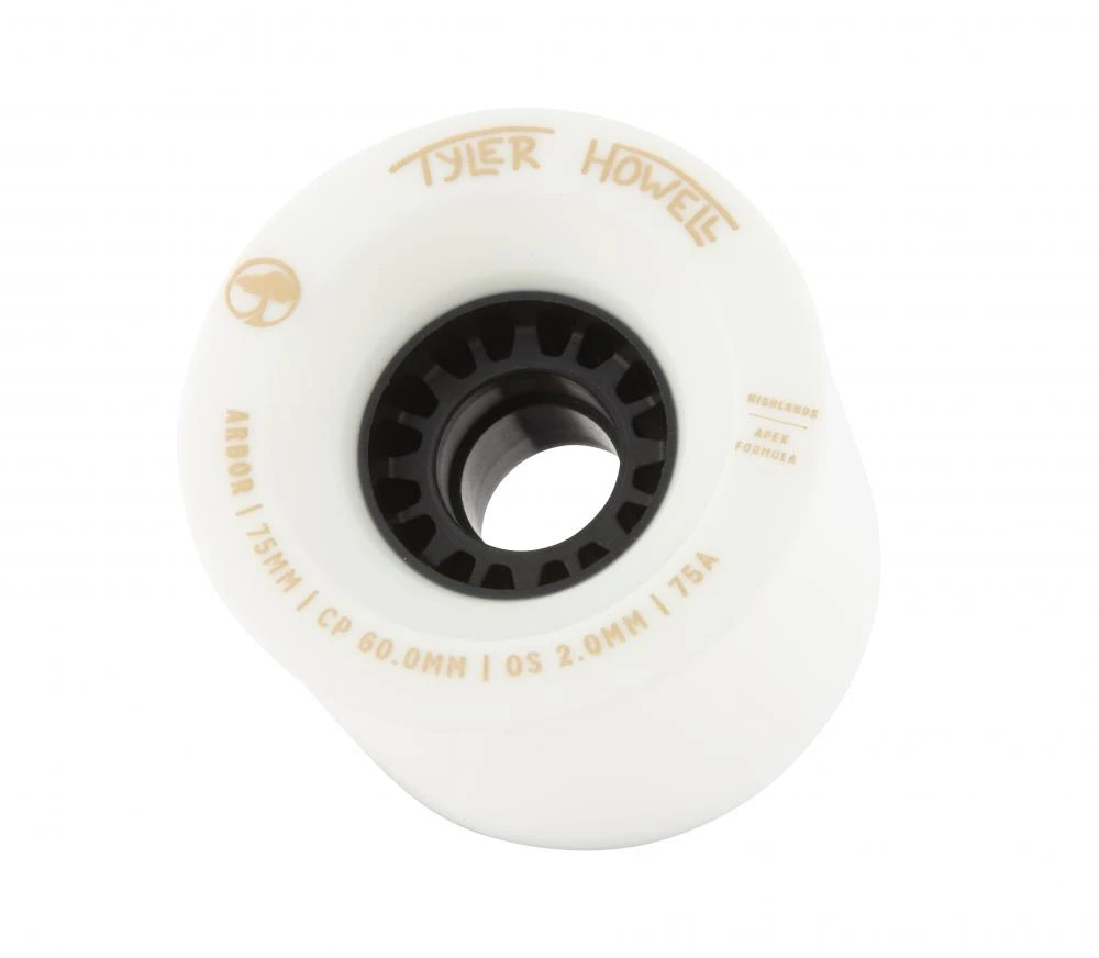 Riedlentės ratukai Arbor Highlands Tyler Howell 75a Baltas 75 mm