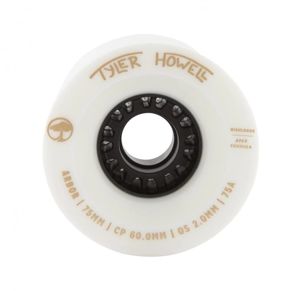 Riedlentės ratukai Arbor Highlands Tyler Howell 75a Baltas 75 mm