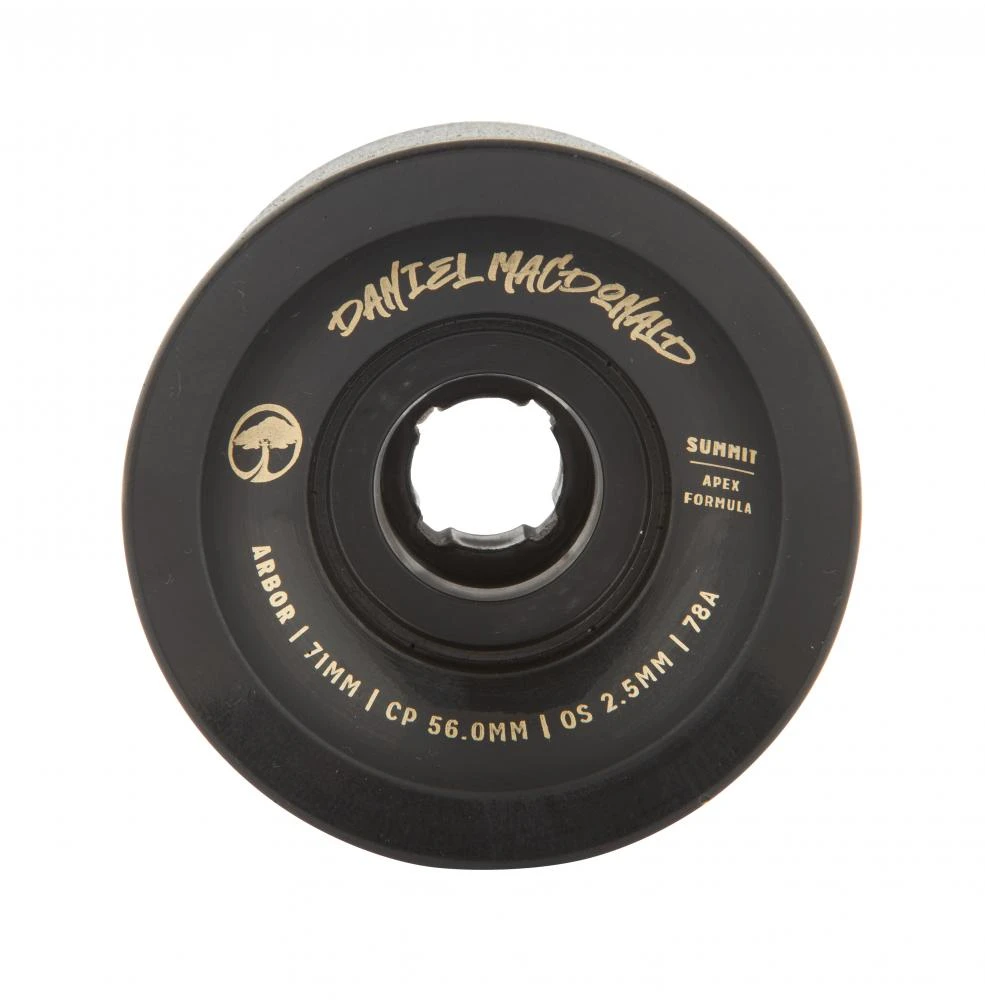 Riedlentės ratukai Arbor Summit Daniel MacDonald 71 mm 78A juodi