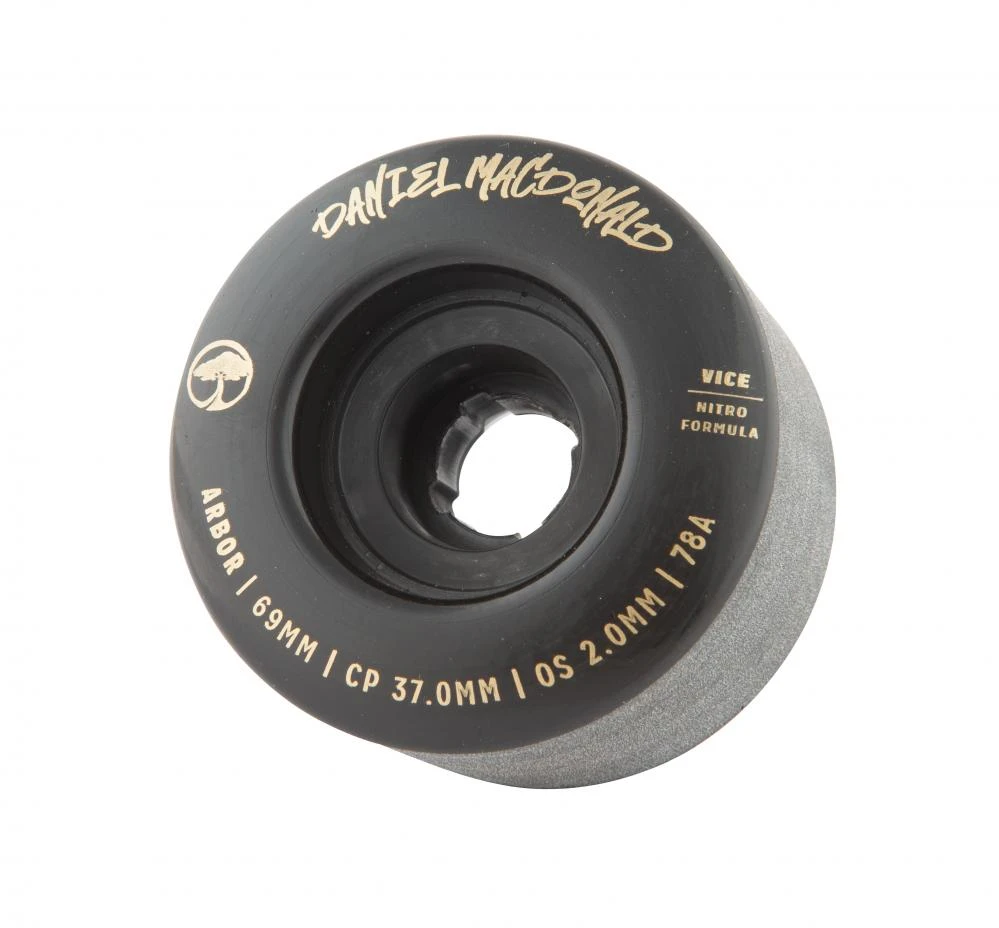 Riedlentės ratukai Arbor Vice Daniel MacDonald 78A 69 mm juodi