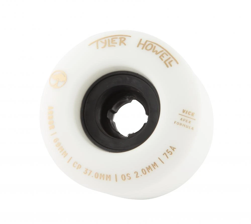 Riedlentės ratukai Arbor Vice Tyler Howell 75A 69 mm balti