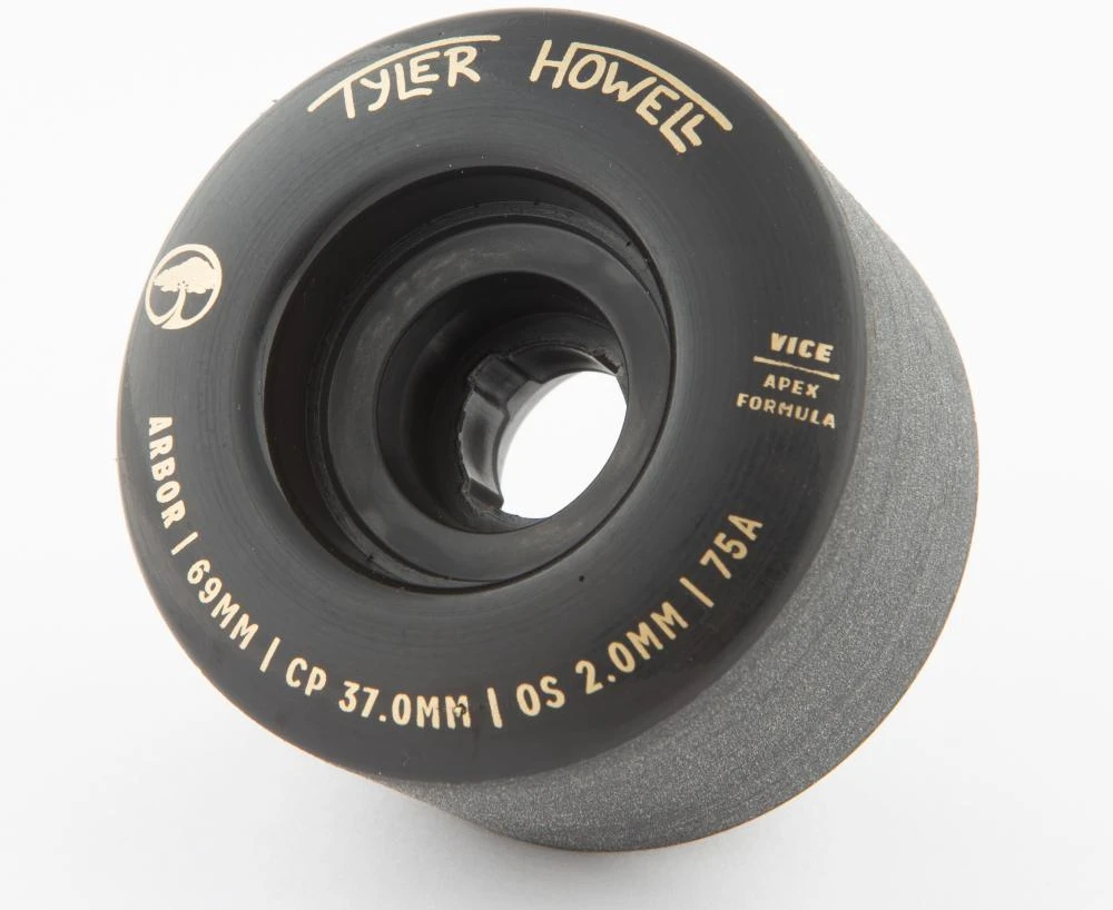 Riedlentės ratukai Arbor Vice Tyler Howell 75A 69 mm juodi