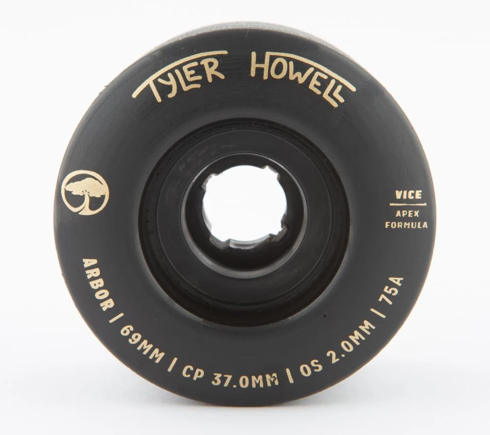 Riedlentės ratukai Arbor Vice Tyler Howell 75A 69 mm juodi
