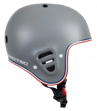 Šalmas PRO-TEC Full Cut Matte Pilkas Trike
