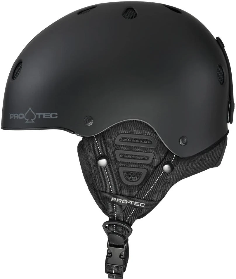 Slidinėjimo ir snieglenčių šalmas PRO-TEC Low Pro Matte Juodas
