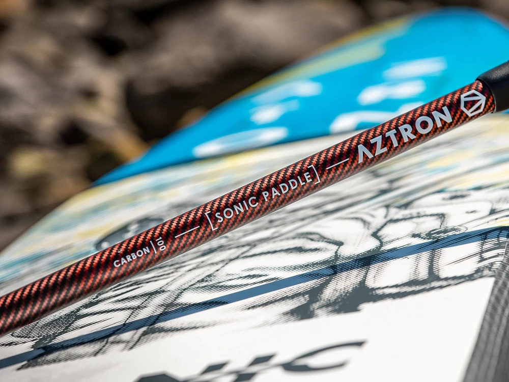 SUP irklas Aztron Sonic Race Raudona Tex Carbon 3-Section