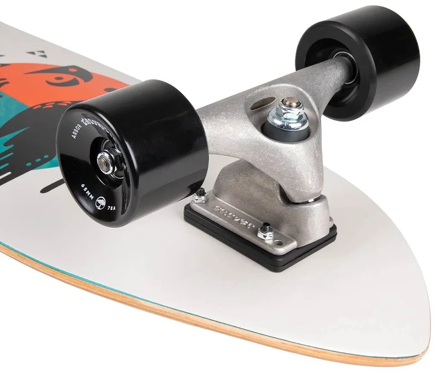 Surfskate riedlentė Arbor Surf Rocket balta 30"
