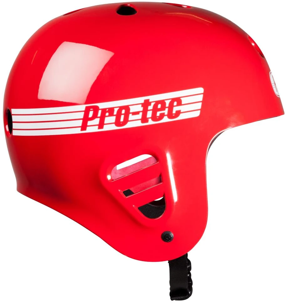 Vandens sporto šalmas PRO-TEC Full Cut Vanduo (Mount Clip) Gloss Raudona