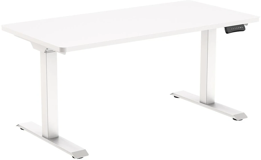 Elektrinis rašomasis stalas Spacetronik Moris QuickLock 224WW, 140 × 70 cm, baltas