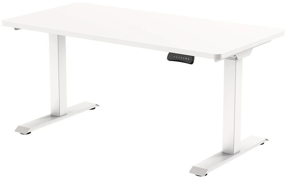 Elektrinis rašomasis stalas Spacetronik Moris QuickLock 224WW, 140 × 70 cm, baltas