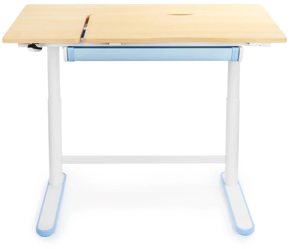 Elektrinis vaikiškas rašomasis stalas Spacetronik XD, 112 × 60 cm, baltas ir mėlynas