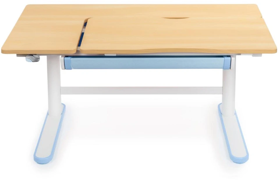Elektrinis vaikiškas rašomasis stalas Spacetronik XD, 112 × 60 cm, baltas ir mėlynas