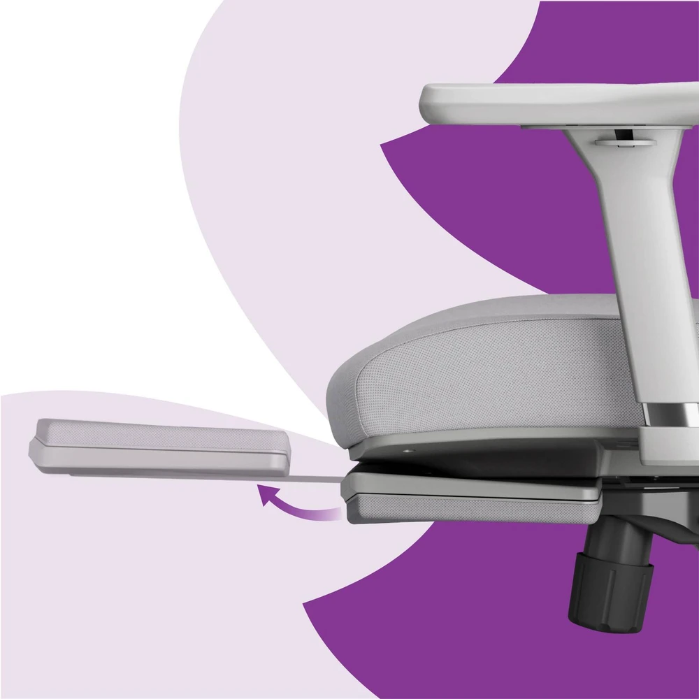 Ergonomiškas „Spacetronik LUMBO 44“ pilkas fotelis