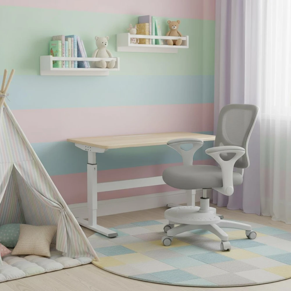 Ergonominė vaikiška biuro kėdė Spacetronik SPC-XD-17C, 83–94 cm, pilka
