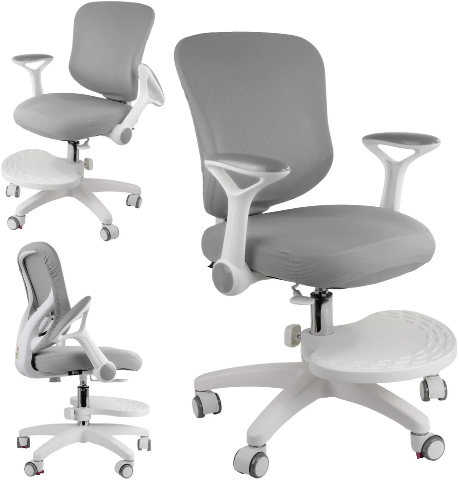 Ergonominė vaikiška biuro kėdė Spacetronik SPC-XD-17C, 83–94 cm, pilka