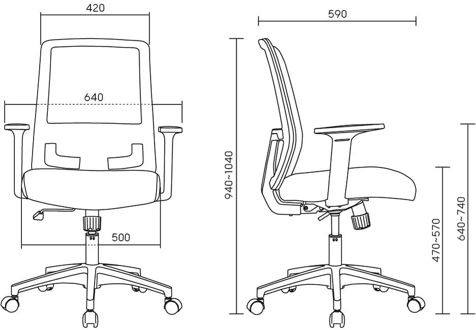 Ergonomiška biuro kėdė Spacetronik GRINGO-35