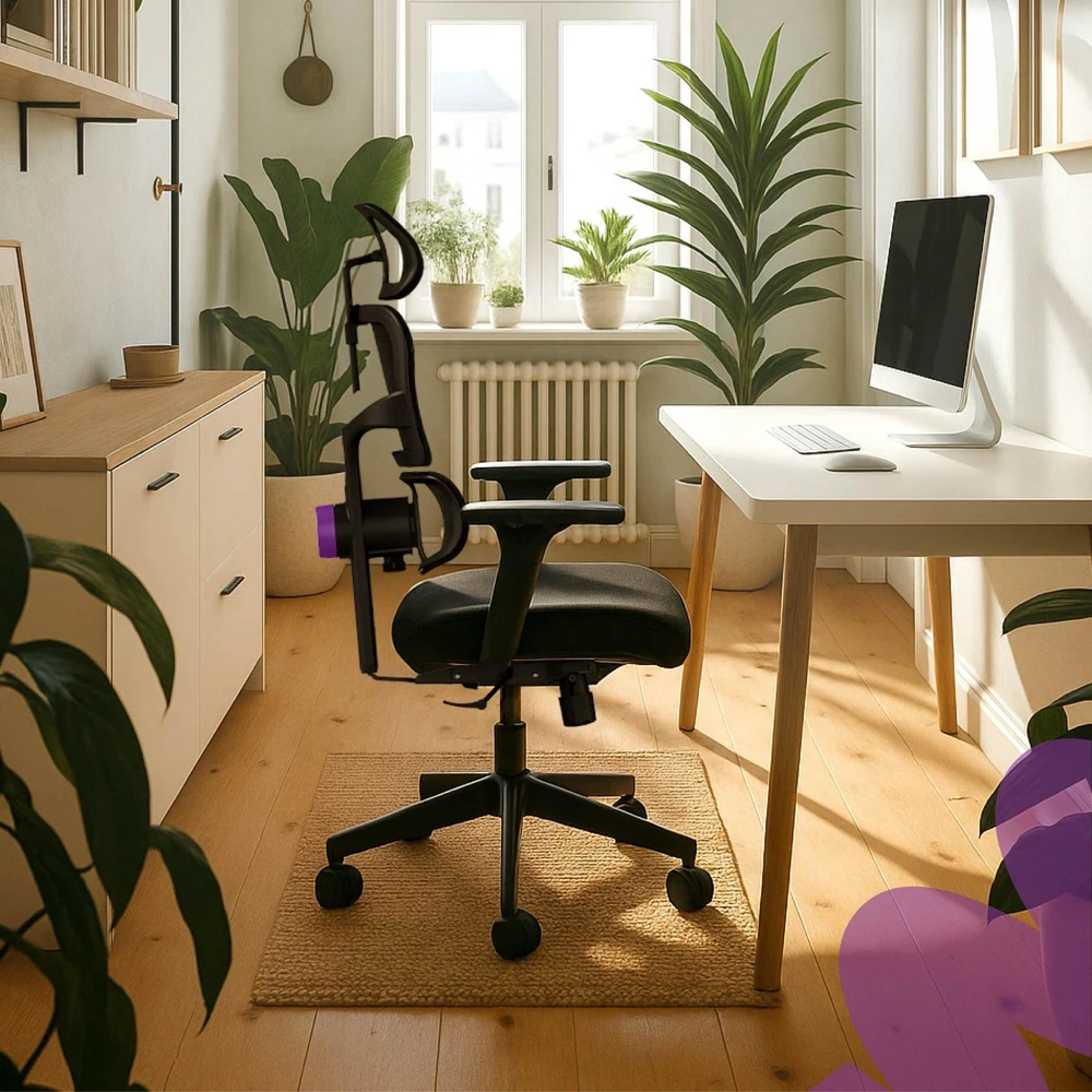 Ergonomiška biuro kėdė Spacetronik LUMBO 33, juoda