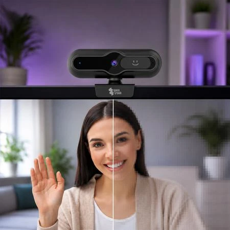 Internetinė kamera Spacetronik WCAM13, 4K, PDAF automatinis fokusavimas ir mikrofonas