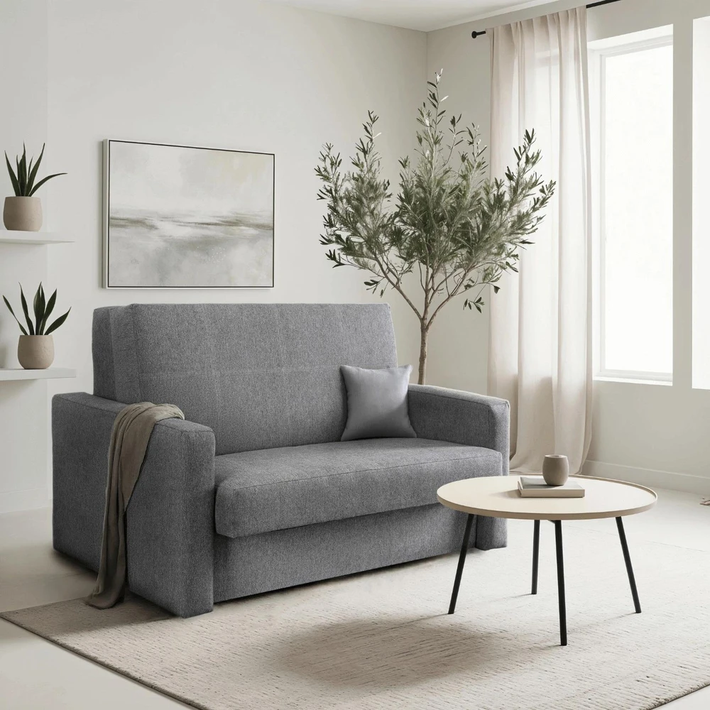 Mebel Elite Atlenkiamas miegamasis fotelis MILAN 2, 2 vnt., pilkas