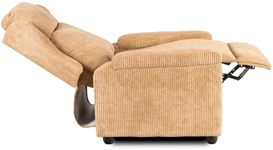 Mebel Elite Atlošiamas fotelis SPENCER, rudas, velvetinis