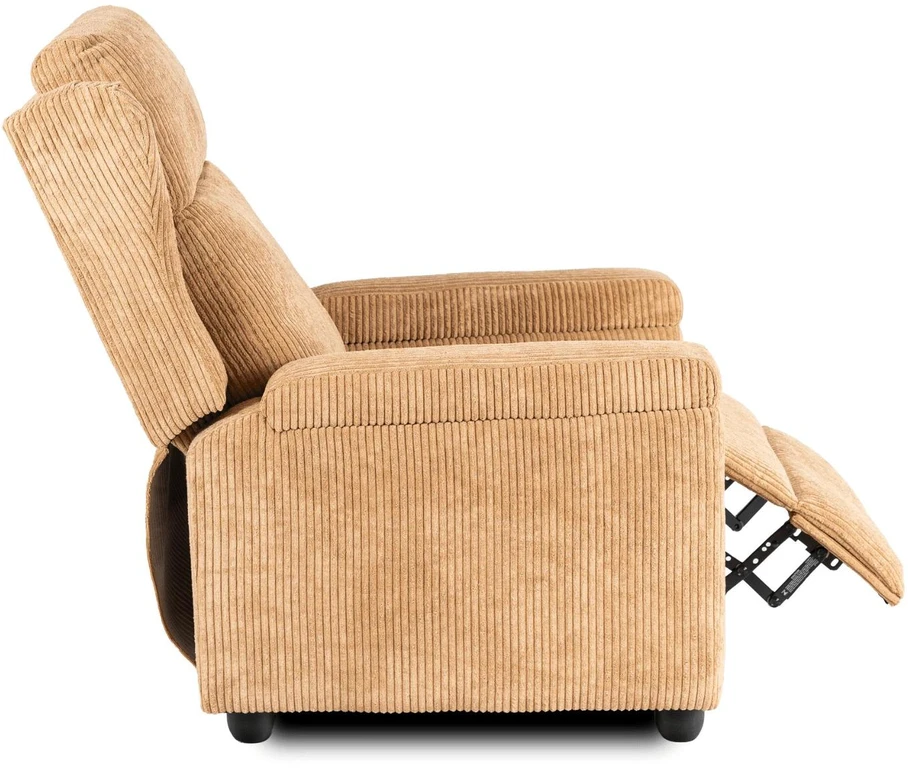 Mebel Elite Atlošiamas fotelis SPENCER, rudas, velvetinis
