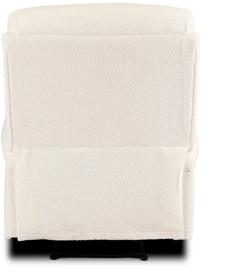 Mebel Elite Atlošiamasis fotelis KOBE, buklė audinys, 80 × 95 × 104 cm, kreminis