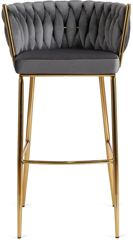 Mebel Elite Baro kėdė FLORES 2, 104,5 cm, pilka, veliūrinė