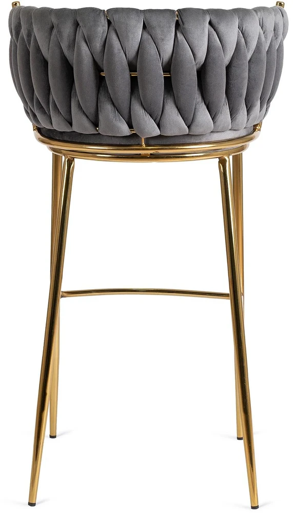 Mebel Elite Baro kėdė FLORES 2, 104,5 cm, pilka, veliūrinė
