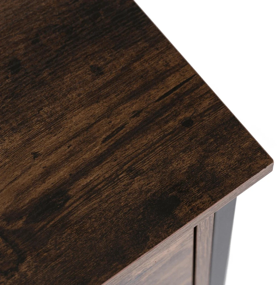 Mebel Elite Batų spintelė AMAYA, 2 stalčiai, 2 lentynos, 70 cm, kaimiško ąžuolo spalvos