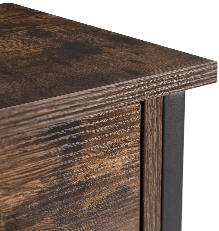 Mebel Elite Batų spintelė AMAYA, 2 stalčiai, 2 lentynos, 70 cm, kaimiško ąžuolo spalvos