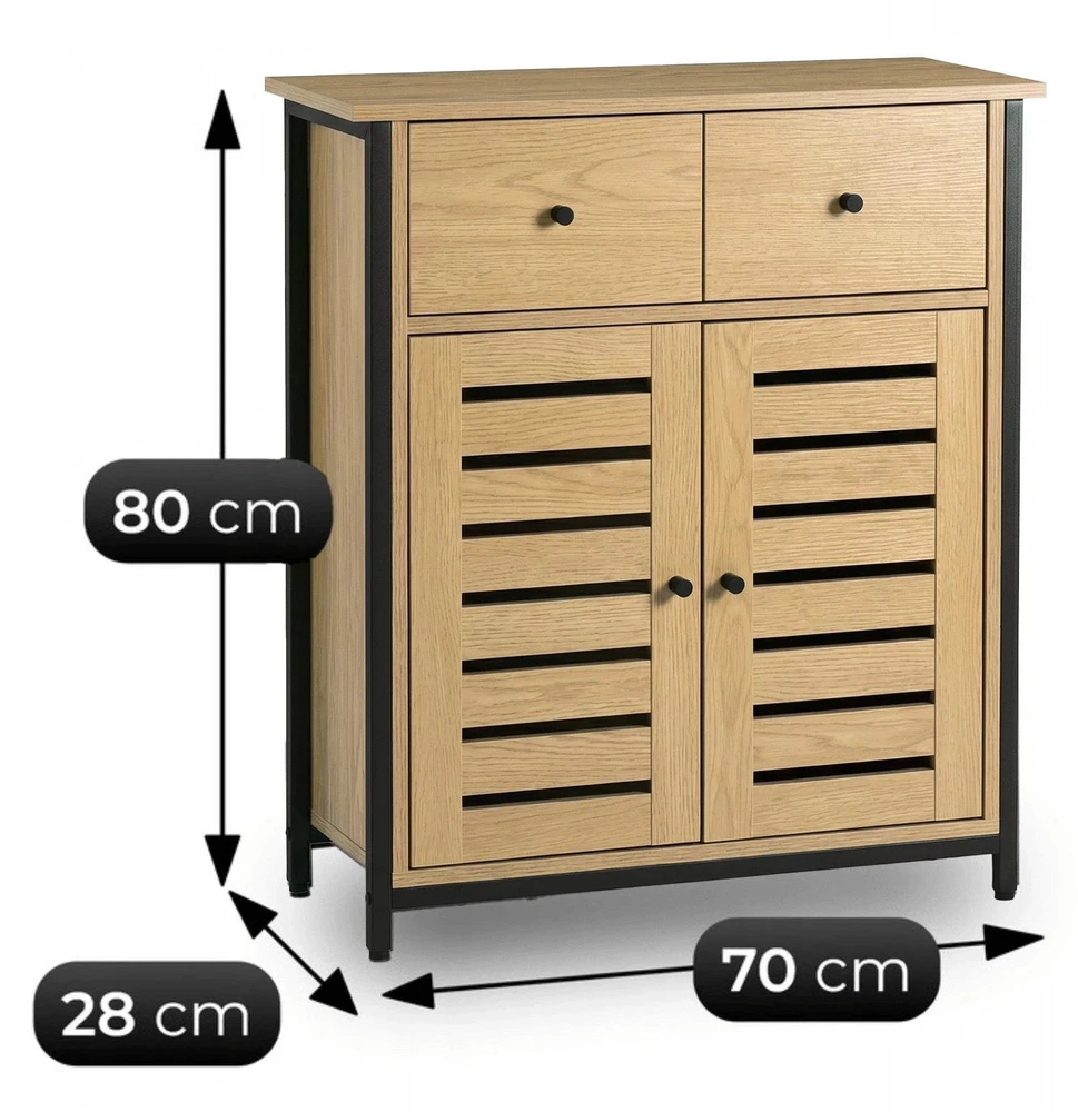 Mebel Elite Batų spintelė AMAYA, 70 cm, ąžuolo spalvos