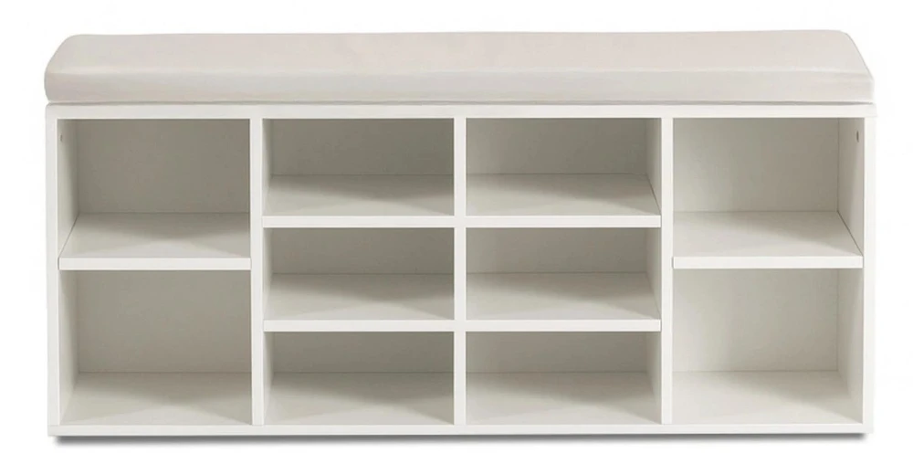 Mebel Elite Batų spintelė AXEL, 104 cm, balta