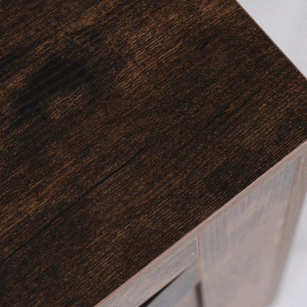 Mebel Elite Batų spintelė su sėdimąja dalimi MARGOT, 100 cm, rustikinio ąžuolo spalvos