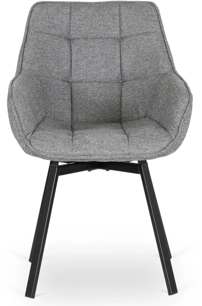 Mebel Elite Besisukanti kėdė LUNA 2, 57 × 57 × 90 cm, pilka