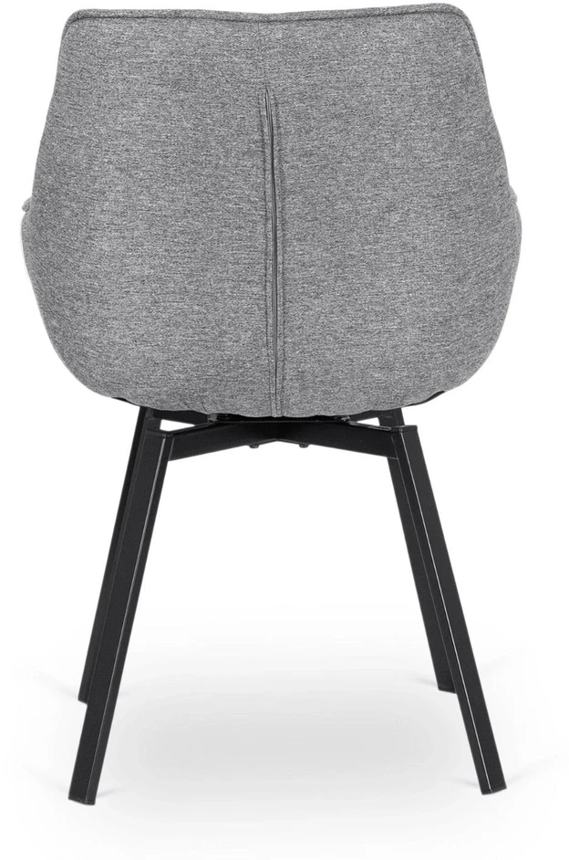 Mebel Elite Besisukanti kėdė LUNA 2, 57 × 57 × 90 cm, pilka