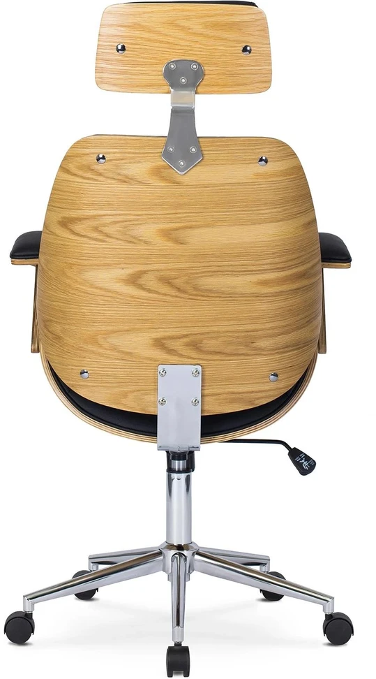 Mebel Elite Biuro kėdė FABIAN su TILT mechanizmu, auksinio ąžuolo ir juodos spalvos