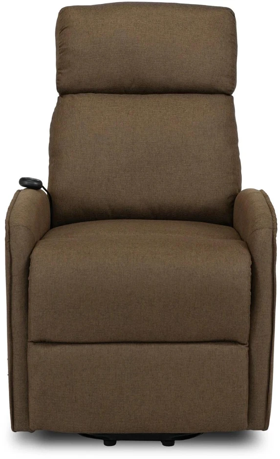 Mebel Elite Elektrinis atlošiamas fotelis COLTON su atsistojimo funkcija, 61 × 85 × 136 cm, rudas