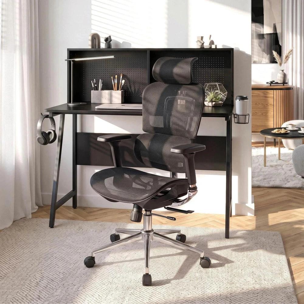 Mebel Elite Ergonominė biuro kėdė NINO, iki 126 kg, juoda