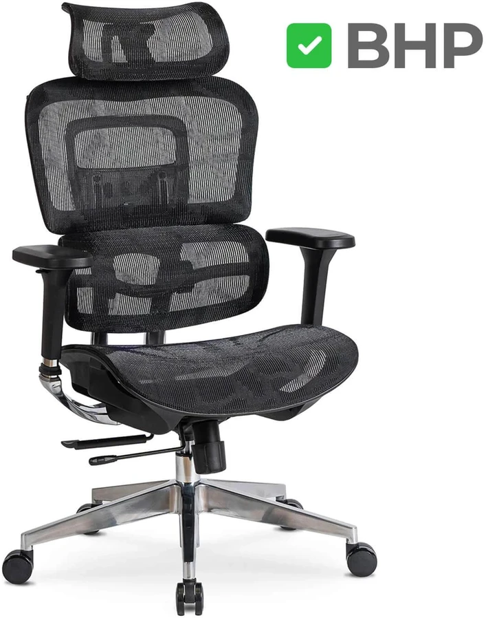 Mebel Elite Ergonominė biuro kėdė NINO, iki 126 kg, juoda
