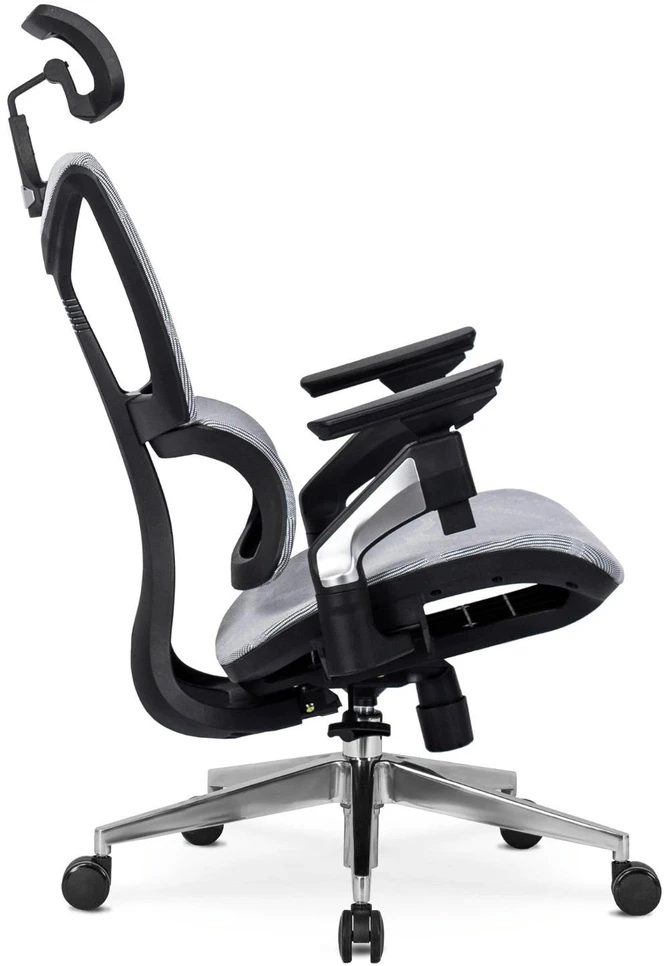 Mebel Elite Ergonominė pasukama kėdė MARTIN su TILT mechanizmu, pilka