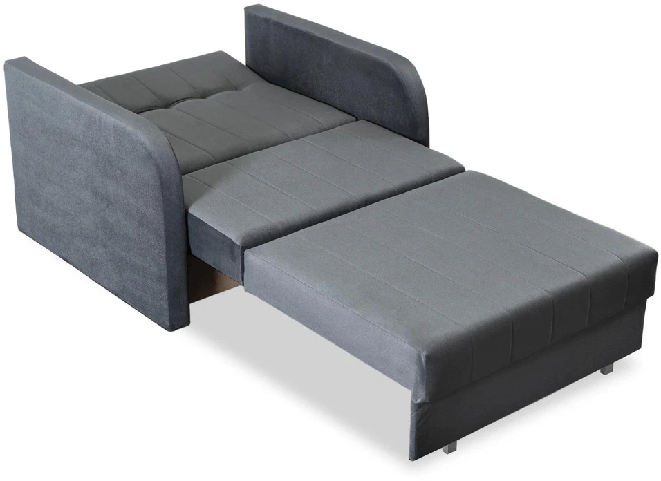 Fotelis Mebel Elite Foteliai-lovos VERO, 2 vnt., pilki