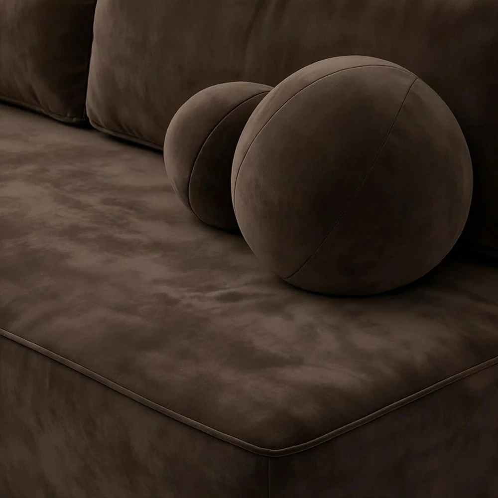 Mebel Elite Išskleidžiama sofa ARVETO, 207 cm, ruda, veliūrinė